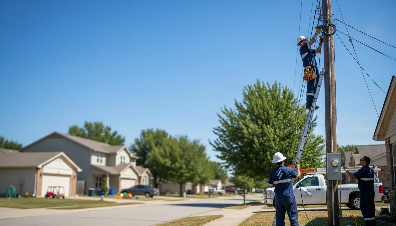 Residential electrician providing installation services in Lakeville, PA